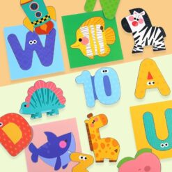 Joc 40 carduri educative pentru asociere si decupaj, Litere, 3 ani 01