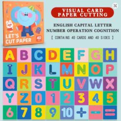 Joc 40 carduri educative pentru asociere si decupaj, Litere, 3 ani 01