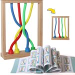 Joc Montessori, joc educativ de logică și motricitate fină, tip „Twist and Shape”, 3 ani+