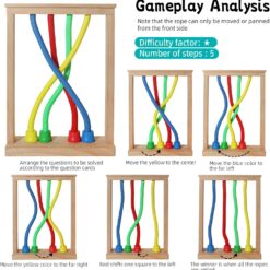 Joc Montessori, joc educativ de logică și motricitate fină, tip „Twist and Shape”, 3 ani+ 01