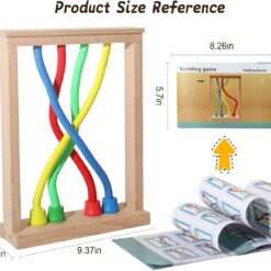 Joc Montessori, joc educativ de logică și motricitate fină, tip „Twist and Shape”, 3 ani+ 01