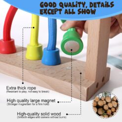 Joc Montessori, joc educativ de logică și motricitate fină, tip „Twist and Shape”, 3 ani+ 01