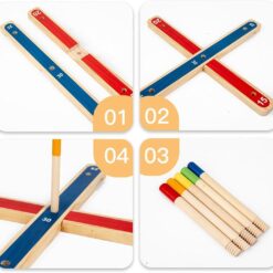 Joc de aruncat la tinta cu 5 inele, 4 ani+ 1