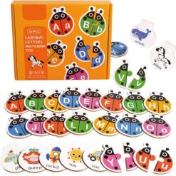 Joc de asociere - puzzle cu 52 de piese, Aflabet, 3 ani+