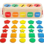 Joc de asociere si sortare forme geometrice si culori, 3 ani