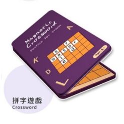 Joc de societate magnetic Rebus/Cuvinte incrucisate, varinta pentru calatorie, 4 ani+