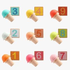 Joc de tip Montessori din lemn, Asociere si Matematica, 3 ani 01