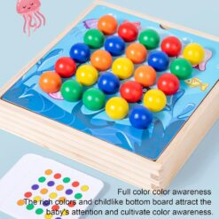 Joc detip Montessori, 2 in 1, asociere si dexteritate, 3 ani 01