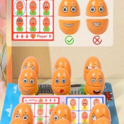 Joc educativ – Ouă cu emoții, potrivire și expresii faciale