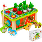 Joc multifunctional, sortator de forme, joc magnetic, 18 LUNI+