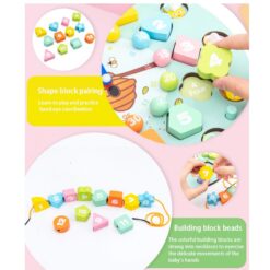 Joc multifuntional de tip montessori, Motricitate si ceas, 3 ani01