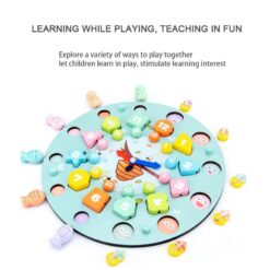 Joc multifuntional de tip montessori, Motricitate si ceas, 3 ani01