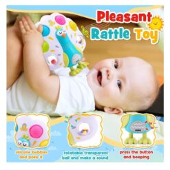 Jucărie educativă și motrică pentru bebeluși, Păun, 12 luni+