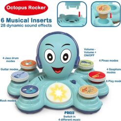 Jucarie interactiva bebe- Caracatita muzicala, 18 luni+ 01