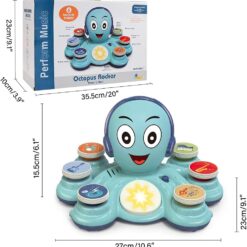 Jucarie interactiva bebe- Caracatita muzicala, 18 luni+ 01