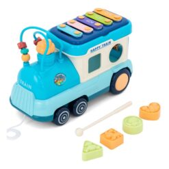 Jucarie interactiva cu sunete, Trenulet albastru, 18 luni+