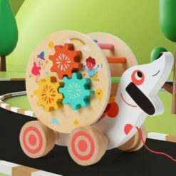 Jucarie interactiva de tras, din lemn -Catel 04