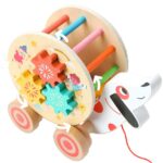 Jucarie interactiva de tras, din lemn -Catel