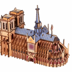 Macheta 3D din lemn, Notre-Dame Paris, 8 ani+