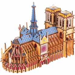 Macheta 3D din lemn, Notre-Dame Paris, 8 ani+
