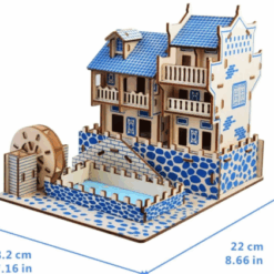 Macheta 3D din lemn, Vila asiatica, 6 ani+