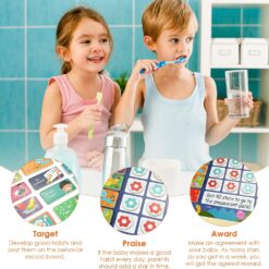 Panou magnetic de responsabilități pentru copii -Tabel de sarcini zilnice 01