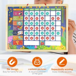 Panou magnetic de responsabilități pentru copii -Tabel de sarcini zilnice 01