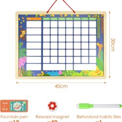 Panou magnetic de responsabilități pentru copii -Tabel de sarcini zilnice 01