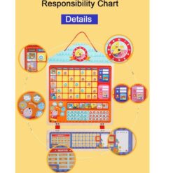 Panou magnetic de responsabilități pentru copii-Tabel de sarcini zilnice 09