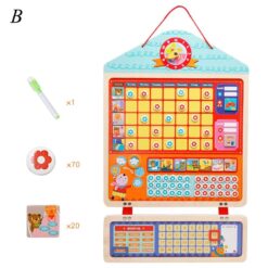 Panou magnetic de responsabilități pentru copii-Tabel de sarcini zilnice 09