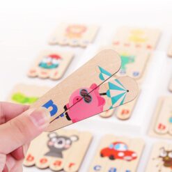 Puzzle de asociere cu benzi de potrivire, Alfabet, 3 ani+ 02