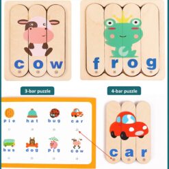 Puzzle de asociere cu benzi de potrivire, Alfabet, 3 ani+ 02