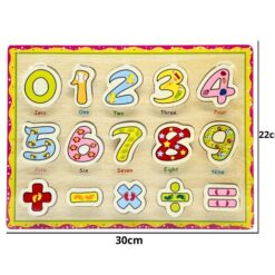 Puzzle educativ piese groase si imagine de asociere, Cifre, 2 ani+ 05