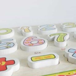 Puzzle educativ piese groase si imagine de asociere, Cifre, 2 ani+ 05