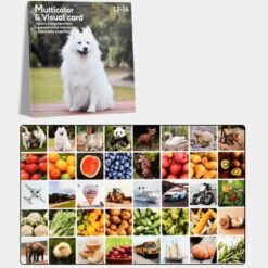 Set 20 carduri stimulare cognitiva si vizuala bebe, 1-3ani 01