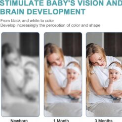 Set 20 carduri stimulare cognitiva si vizuala bebe, 3-6 luni 02