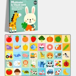 Set 20 carduri stimulare cognitiva si vizuala bebe, 6-12 luni 02