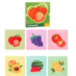 Set cu puzzle din 3-4 piese, 6 Fructe