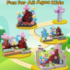 Set de constructie magnetic cu 122 de piese, 3 ani+, Minecraft TNT 03