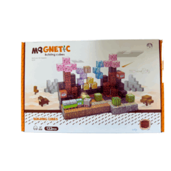 Set de constructie magnetic cu 122 de piese, 3 ani+, Minecraft TNT 03.