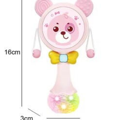 Jucarie interactiva pentru bebelusi,Zornăitoare, 12 luni+, Roz