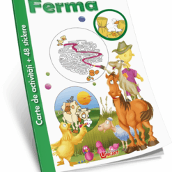 Carte copii, Activitati si Stickere - Ferma, 100 pagini