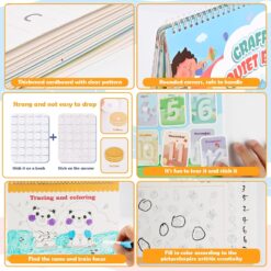 Carte cu stickere reutilizabile, Quiet Book, 3ani+ 07