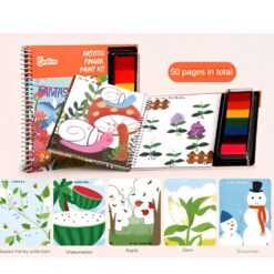 Carte de pictat cu degetele, Finger Paint Kit, 2 ani, Onshine 01