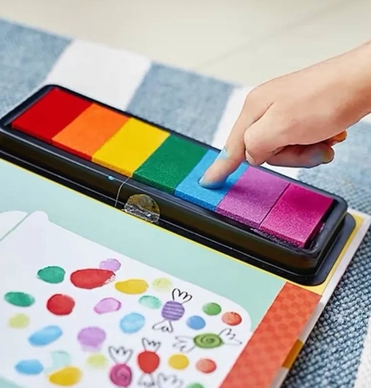 Carte de pictat cu degetele, Finger Paint Kit, 2 ani, Onshine 01