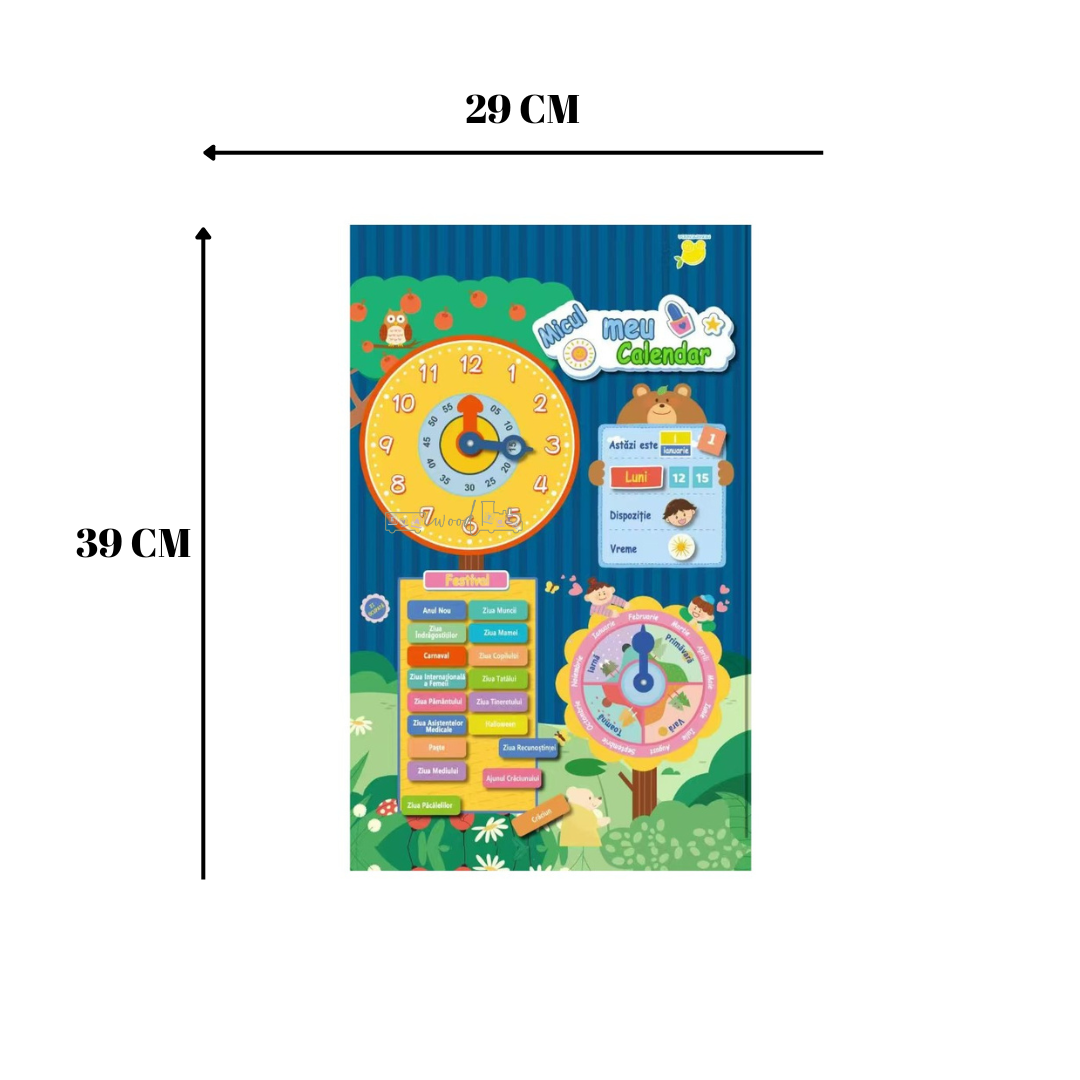 Joc Ceas Calendar magnetic, - Limba Romana, 3 ani 05