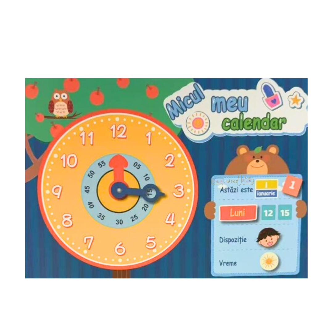 Joc Ceas Calendar magnetic, - Limba Romana, 3 ani 05