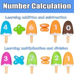 Joc de tip Montessori, Asociere culori si Matematica, 2 ani+ 01