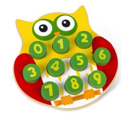 Joc de tip Montessori pentru invatarea cifrelor si de asociere, 3 ani 09