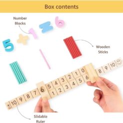 Joc educativ de clasificare cu betisoare si cifre, Matematica, 3 ani 02